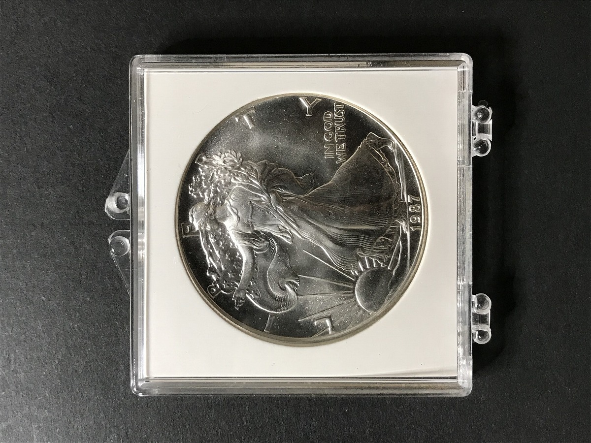アメリカ 1987年 イーグル 1ドル銀貨 31.1g 極美品 LIBERTY | 収集ワールド