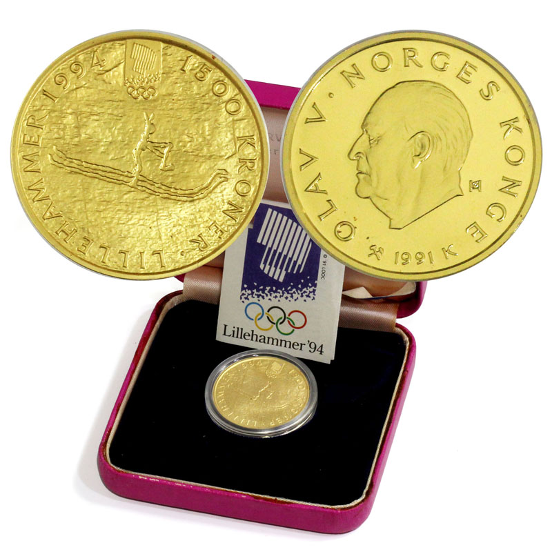 1994年リレハンメルオリンピック記念硬貨 - 貨幣