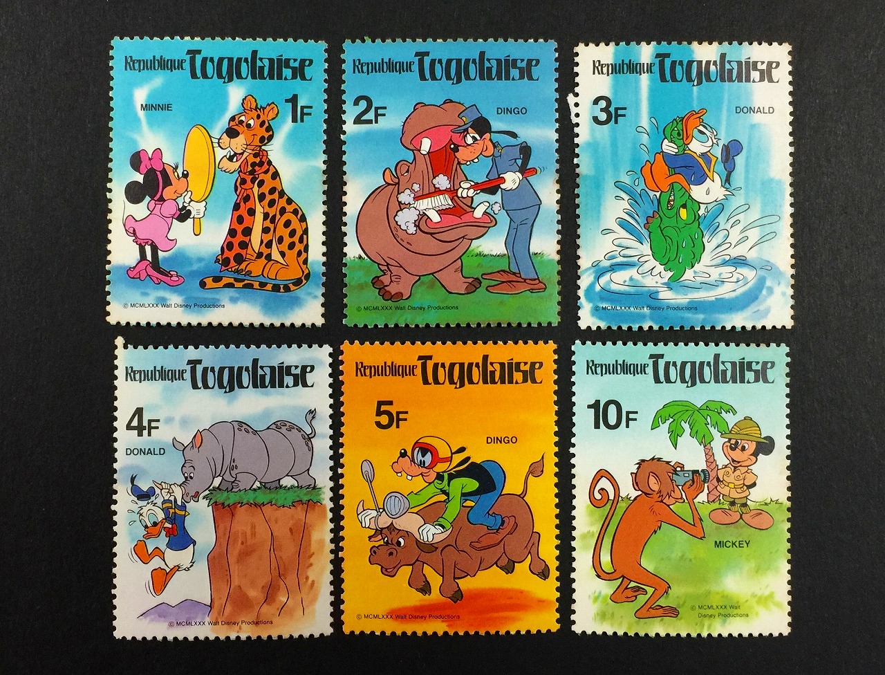 ディズニー切手 republique togolaise切手 6種セット | 収集ワールド