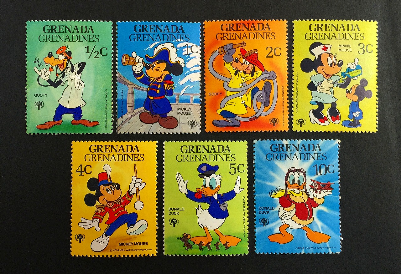 ディズニー切手 GRENADA GRENADINES 7種セット | 収集ワールド