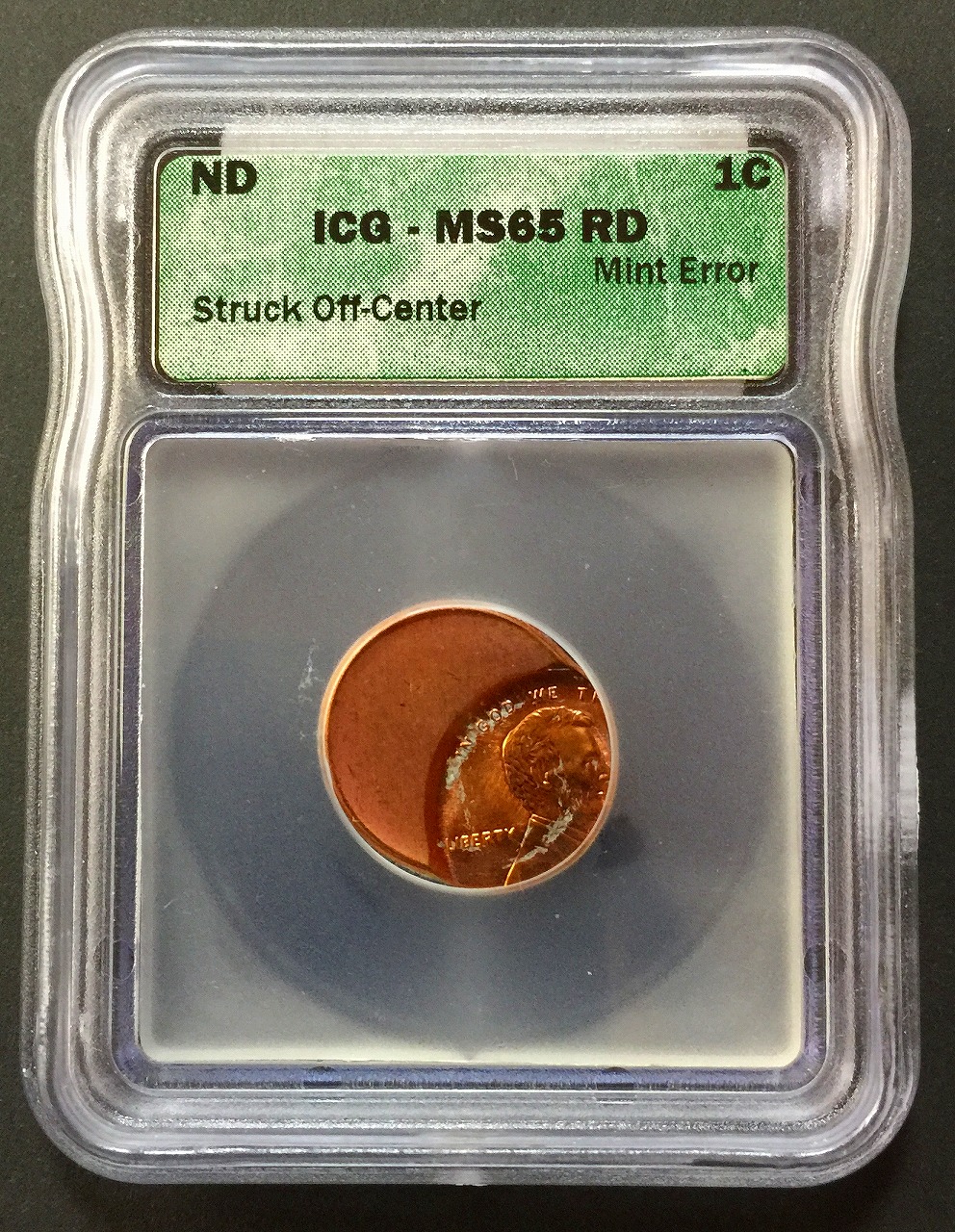 アメリカ硬貨 年号不明 ズレ打ちエラーコイン ICG-MS65 RD | 収集ワールド