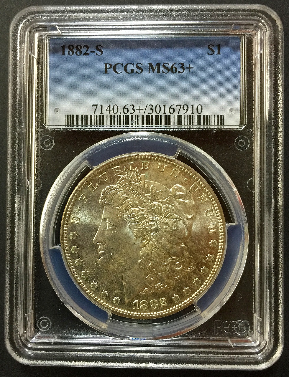 アメリカモルガンダラー 1ドル銀貨MS63 PCGS(1882年) - 旧貨幣/金貨