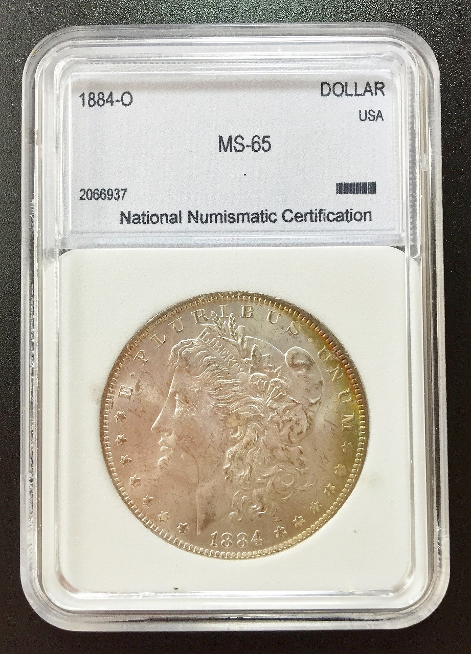 ○アメリカ 1884年O PCGS MS65 モルガンダラー 1ドル銀貨 ☆CAC☆-