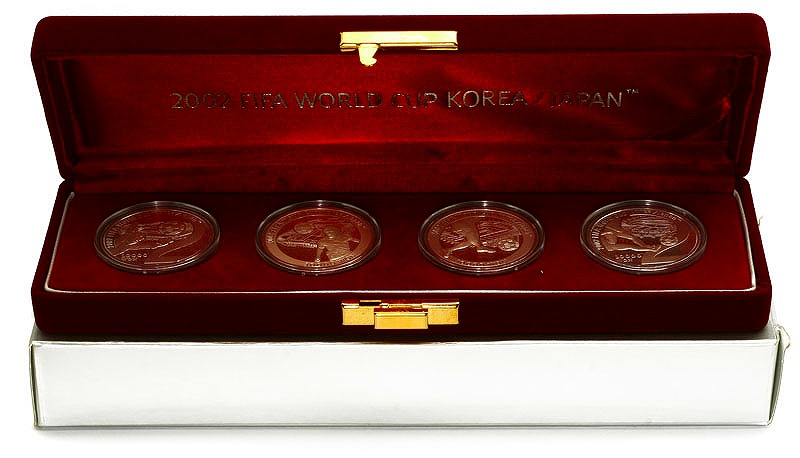日韓ワールドカップ 1万ウォン 純銀1オンス4種セット 完未品 | 収集 