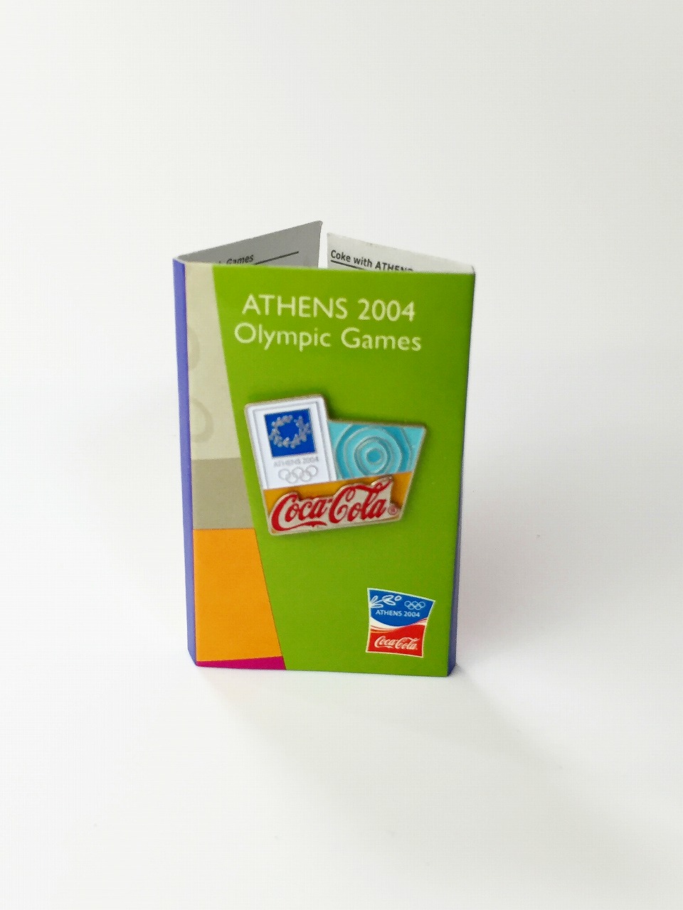 アテネ2004オリンピック　ピンバッチ　コカ・コーラ社製　A14