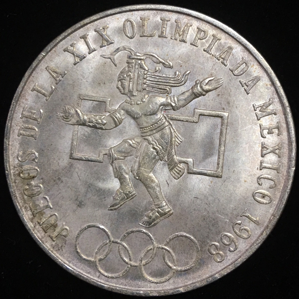 メキシコ銀貨 25ペソ 1968年 オリンピック記念銀貨 未使用極美 | 収集 