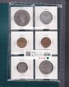 世界貨幣 6枚セット 現代貨幣 銅貨/白銅貨/世界コイン6枚組/美品〜極美品-1492