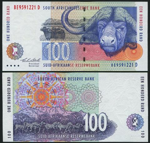 南アフリカ共和国 1994年 100ランド紙幣 未使用