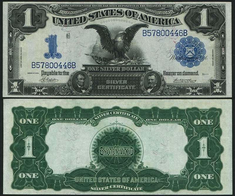 アメリカ 1899年 ラージサイズ古い 1ドル 極美品 | 収集ワールド