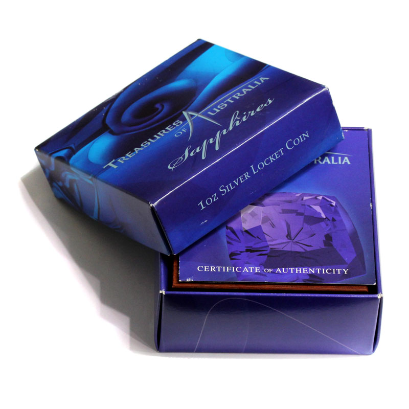 オーストラリア2007年1ドルの宝石シリーズサファイア挿入銀プルーフ