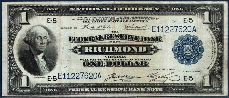 上品なスタイル 米国1914年1ドル ラージサイズ 極美品 | 収集ワールド 世界
