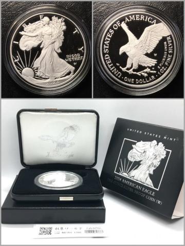 米国 イーグル 1ドル銀貨 2024年銘 1オンス/自由女神 Wミント PF仕様 完未品
