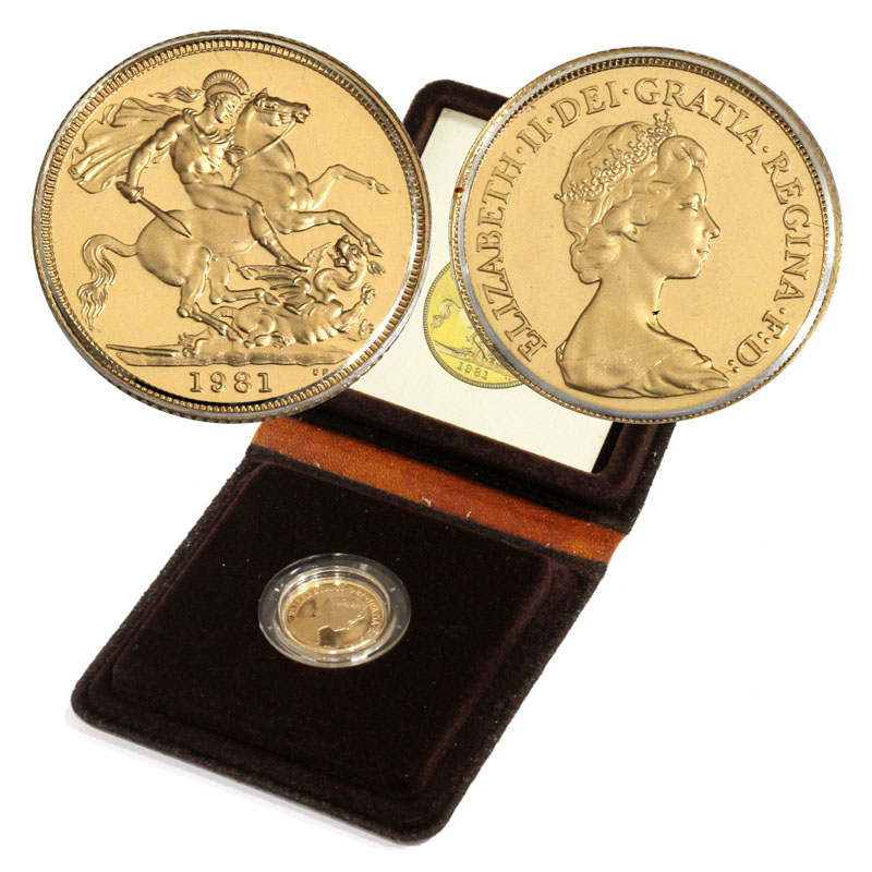 イギリス金貨 1981年 ソプリンプルーフ金貨 未使用 | 収集ワールド