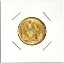 イギリス(英国)金貨 1911年 ソプリン金貨 ジョージ5世 極美〜未使用