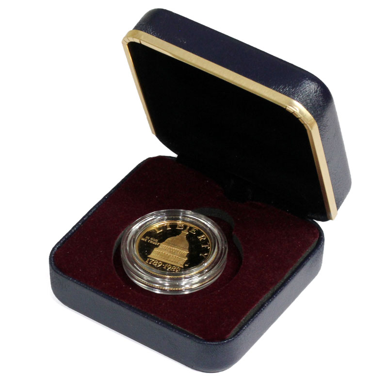 アメリカ 1989年 米国議会発足200周年記念プルーフ5ドル金貨 UNC未使用