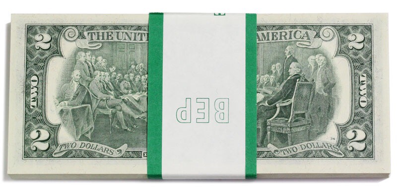 アメリカ紙幣 1976年 2ドル 100枚ピン札 | 収集ワールド