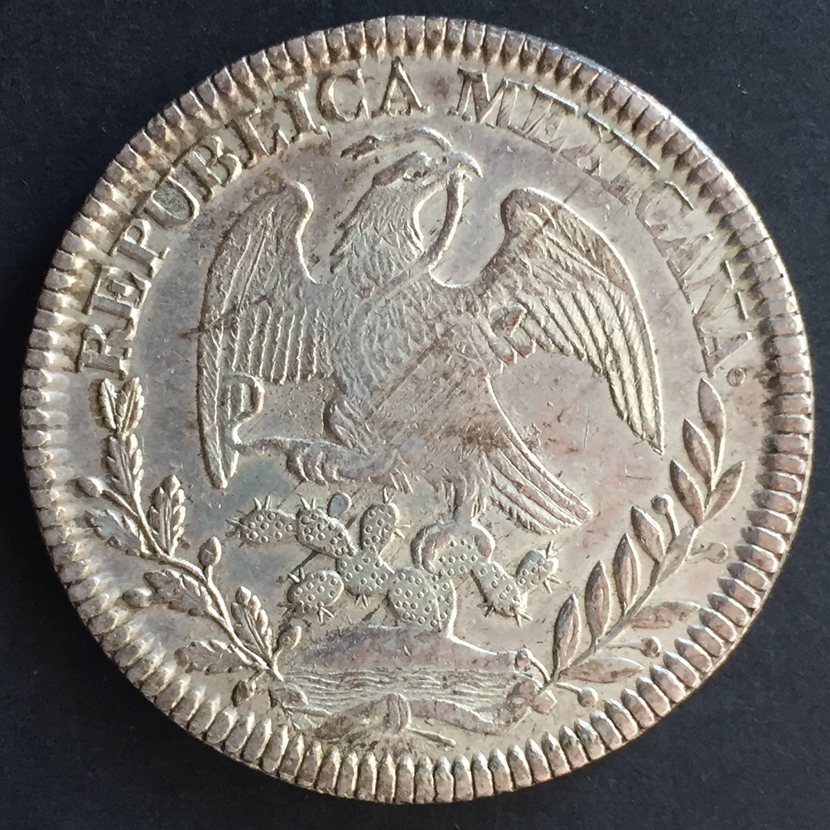 メキシコ銀貨 REPUBLICA MEXICANA 1844年 Zs 早期 | 収集ワールド