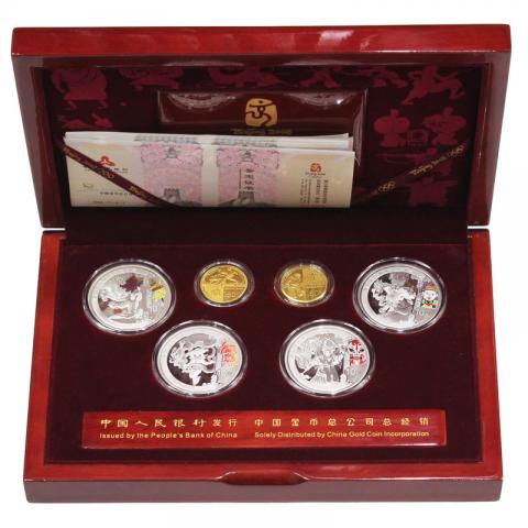 中国2008年 オリンピック運動会金銀記念貨幣 6枚セット プルーフ仕様