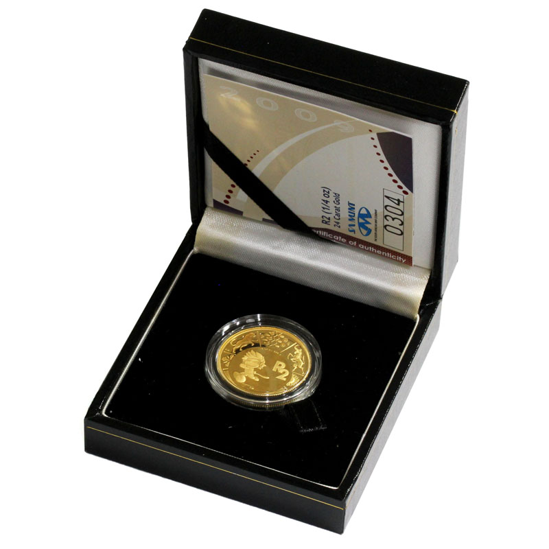 南アフリカ共和国 2010FIFAワールドカップ記念 1/4オンス金貨PF 未使用