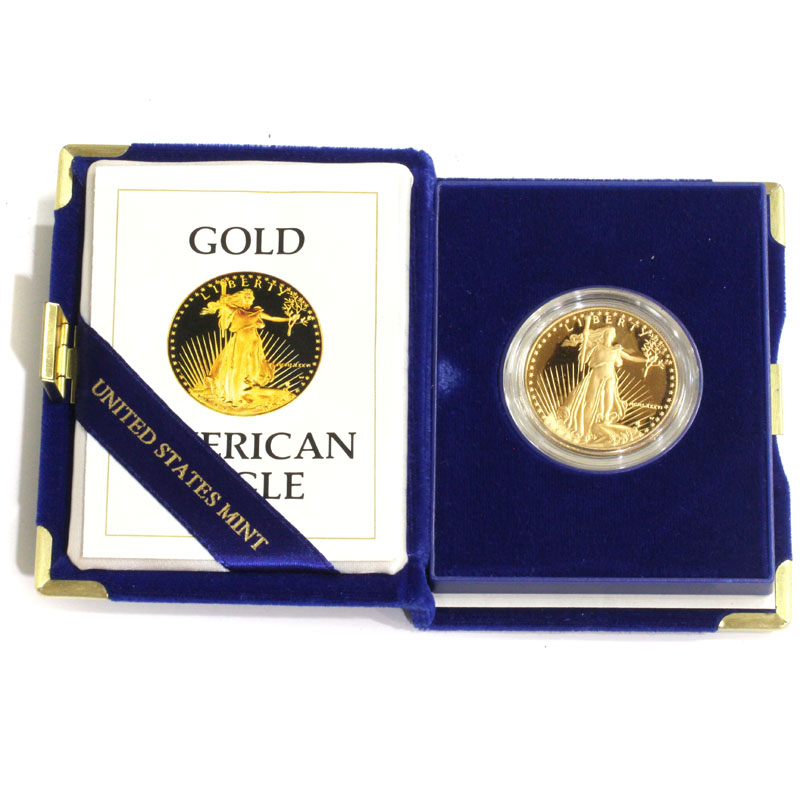 USA 1986年銘 50ドル イーグル自由の女神 1オンス純金プルーフ金貨 未使用 | 収集ワールド