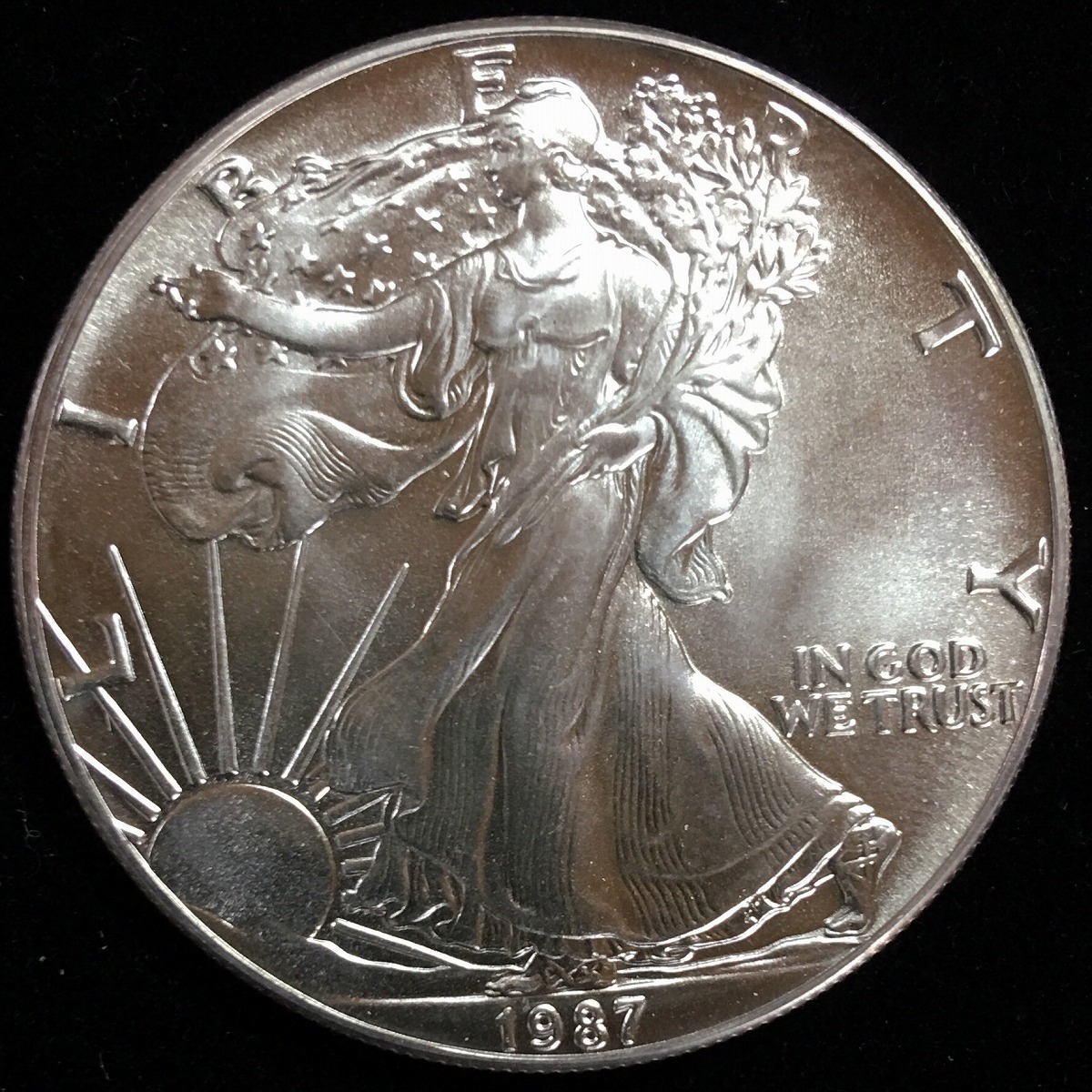 アメリカ銀貨 イーグル1オンス銀貨 1987年