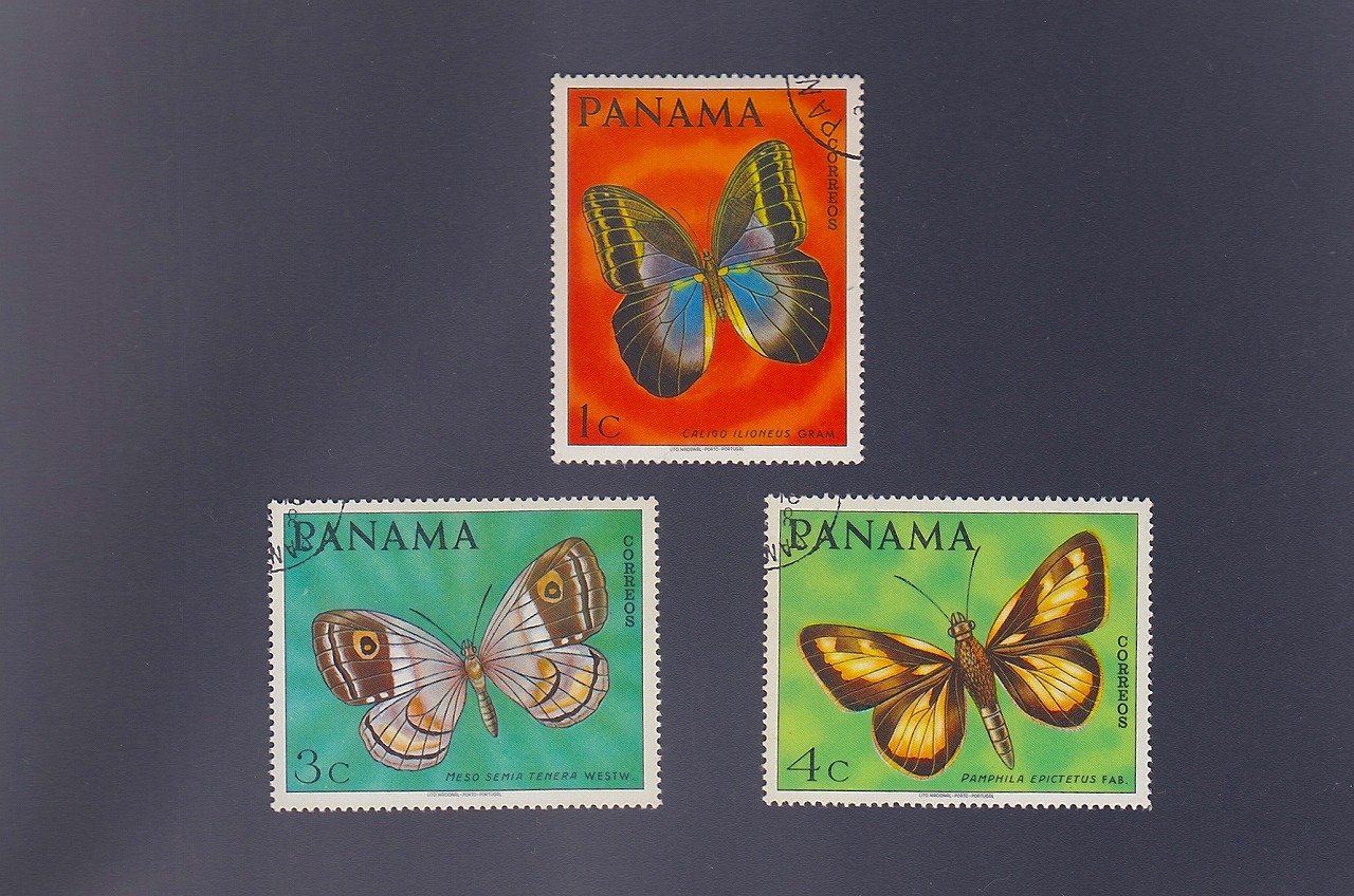 外国切手 PANAMA 3種セット