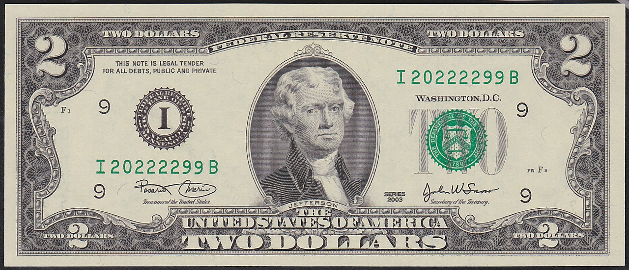 USA 2003年　2ドル　珍番　I20222299B 完未品