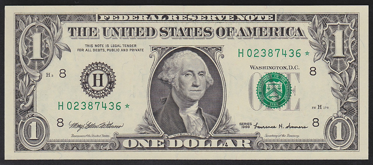 USA 1999年 1ドル紙幣 スターノート  完未品