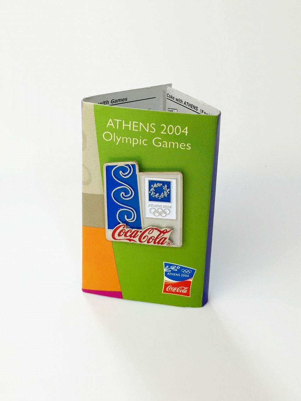 アテネ2004オリンピック　ピンバッチ　コカ・コーラ社製　A01
