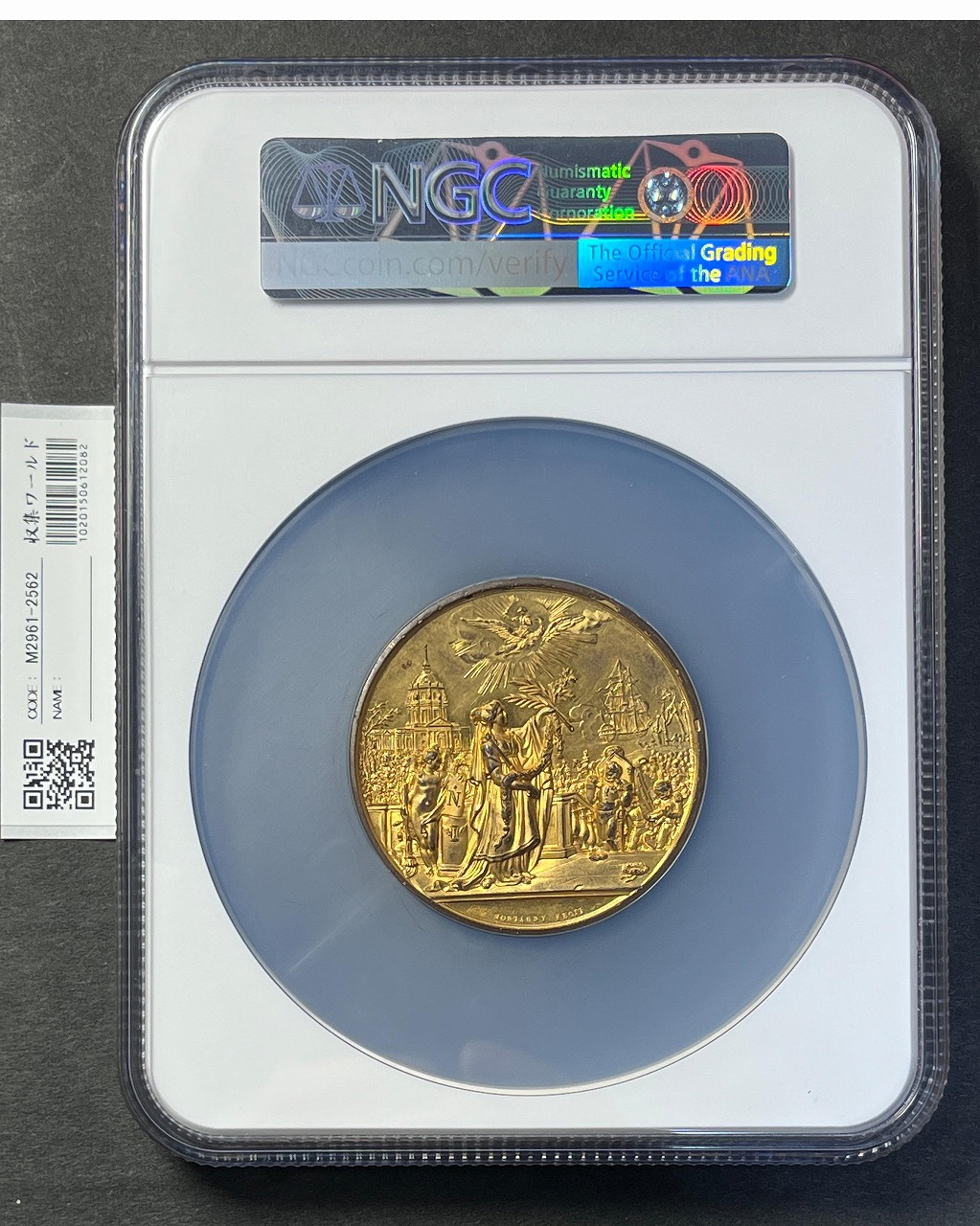 ナポレオンの帰還 1830年 Gilt Bronze Medal フランス製 NGC-MS61 