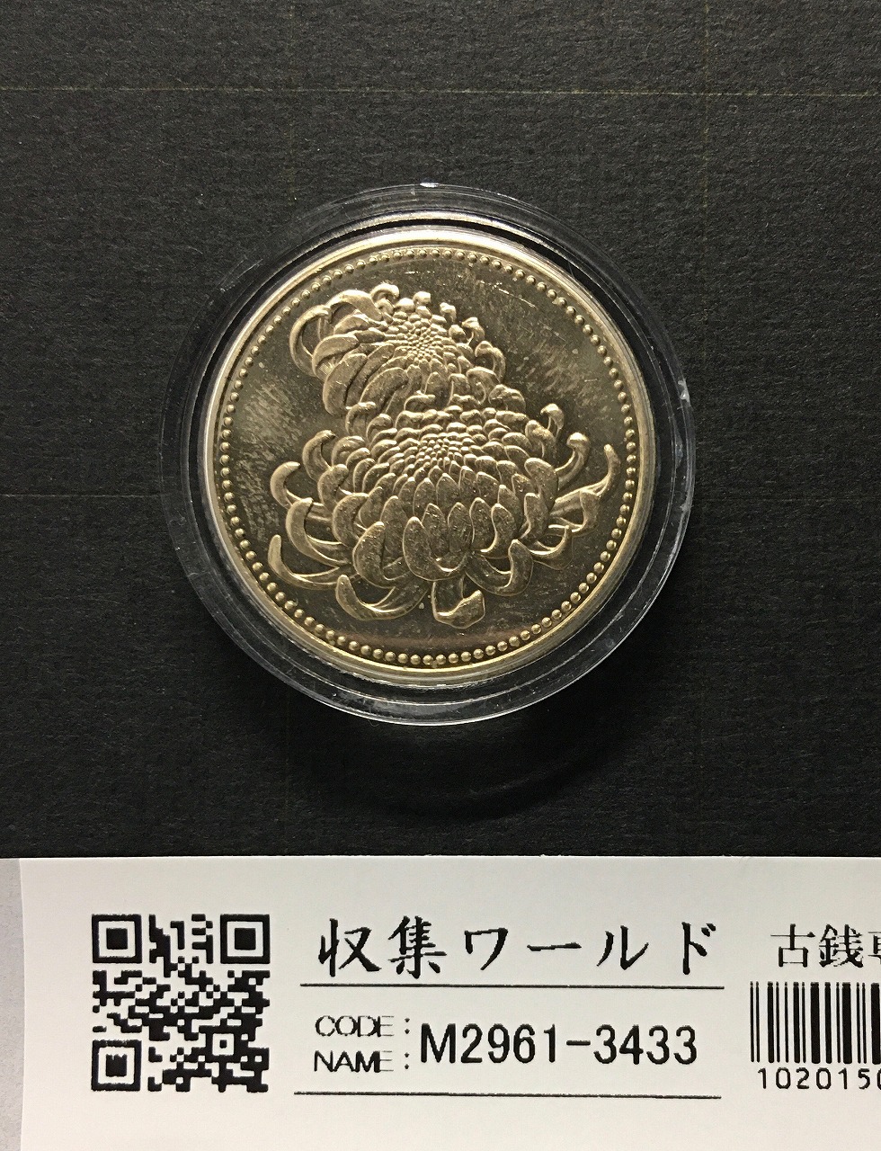 天皇陛下御在位二十年記念 500円黄銅貨 2009年(平成21年) カプセル入 未使用
