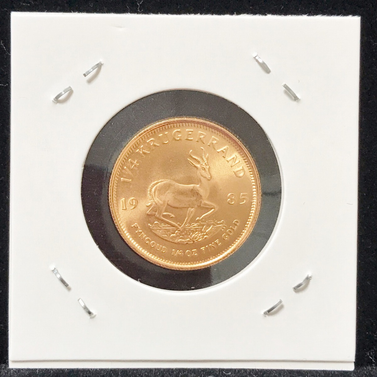 南アフリカ共和国 1985年 クルーガーランド金貨 1/4OZ 極美品〜未使用 