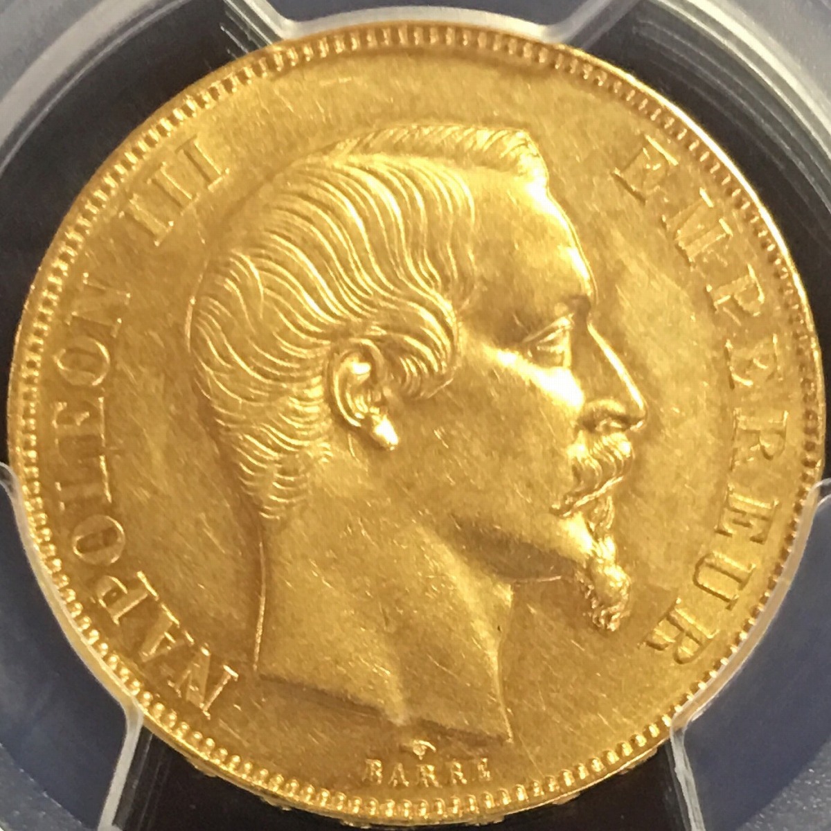 フランス金貨 50Francs 1859(A) 無冠 PCGS-AU58 | 収集ワールド