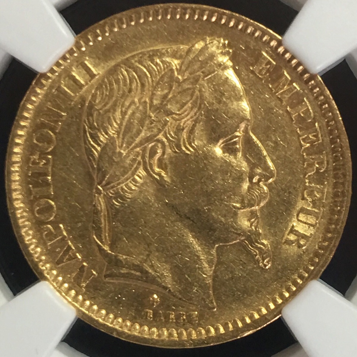 フランス金貨 20Francs 1863(BB) NGC-AU55 | 収集ワールド